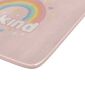 Be Kind – Rainbow Pastel Positivity Snijplank (Hoek)