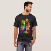 Be Kind Rainbow Sign Language LGBT Pride Equality  T-shirt (Voorkant volledig)