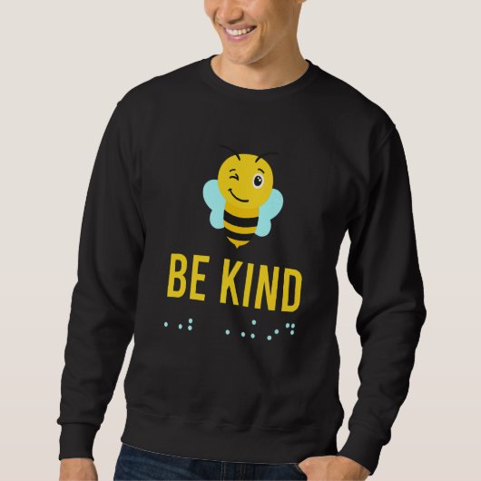 Be Kind Sign Braille Language Bee Smile Graphic Ye Trui (Voorkant)
