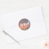 Be Kind Sunrise Clouds Inspiration Circle Stickers (Envelop)