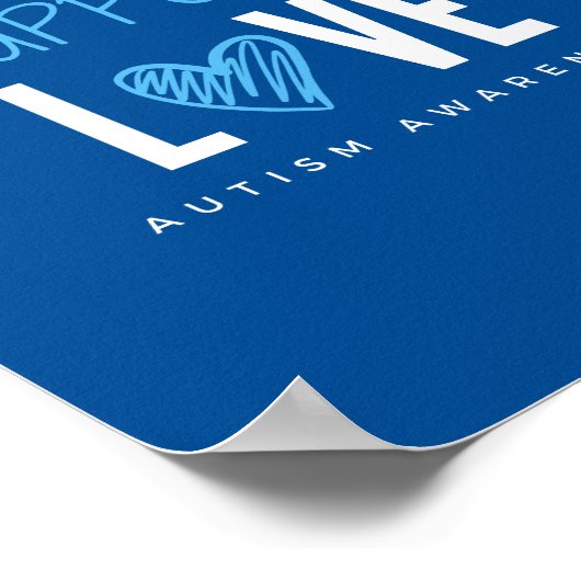 be kind.support.love autisme Poster & Prints (Coin)