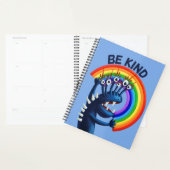 Be Kind - Sympa Caractère Rainbow Message positif (Devant avec enveloppe)