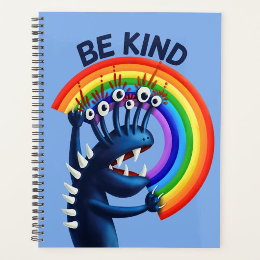 Be Kind - Sympa Caractère Rainbow Message positif (Devant)