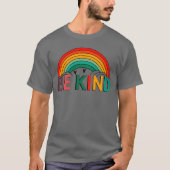 Be Kind T-Shirt Design | Pastel Colours Arc-en-cie (Devant)