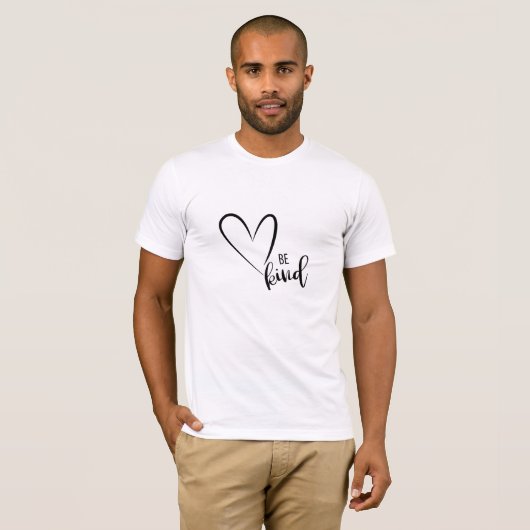 Be Kind Tee, Kindness, Love, Red Heart, T-shirt (Devant entier)