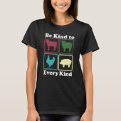 Be Kind to Every Kind Retro 1 T-shirt (Voorkant)