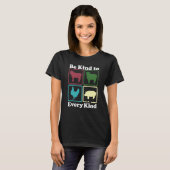 Be Kind to Every Kind Retro 1 T-shirt (Voorkant volledig)