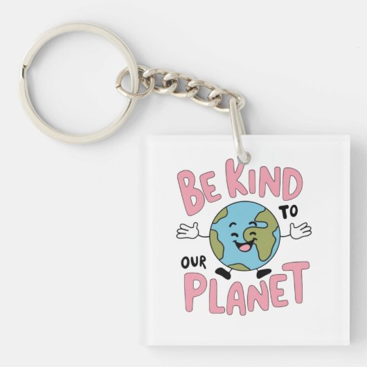 Be Kind to Our Planet 💚 Sleutelhanger (voorkant)