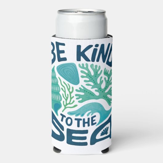 Be Kind to the Sea – Ocean Conservation Eco Design (Seltzer Voorkant)