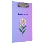 Be Kind To You Lily Self-Care Phone Case Klembord (Rechts)
