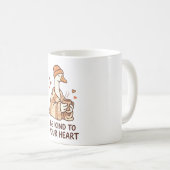 Be Kind to Your Heart – Cute Goose Cozy Coffee Mug (Devant droit)