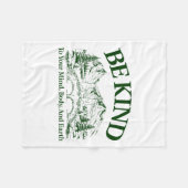 Be Kind To Your Mind Body And Earth Motivation  Fleece Deken (Voorkant (Horizontaal))