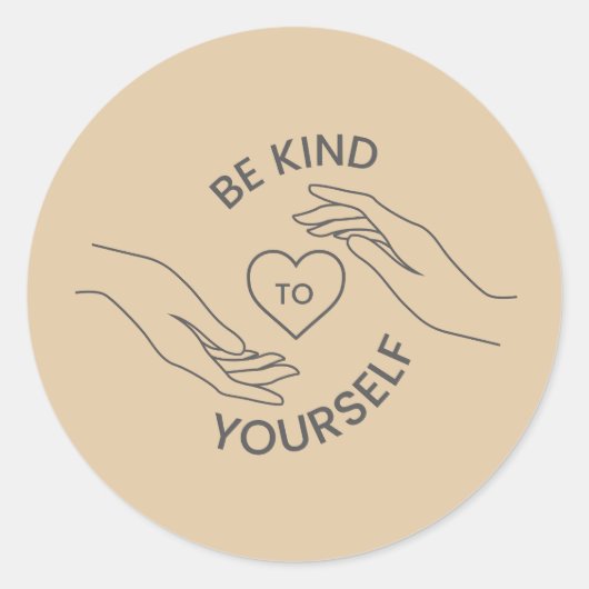 Be Kind to Yourself | Gentle Reminder Line Sticker (Devant)