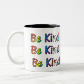 Be Kind Tweekleurige Koffiemok (Links)