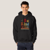Be Kind  Women Sign Language Graphic Deaf Pride AS Hoodie (Voorkant volledig)