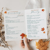 Be Leaf In Love Blauwgroen herfst bruiloft ceremon