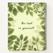Be Leaf in Yourself Notebook Notitieboek (Achterkant)