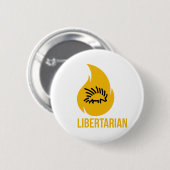 Be Libertarian Porcupine Ronde Button 5,7 Cm (Voorkant /achterkant)
