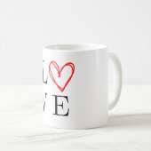 Be Love Mug - Étendre l'amour avec chaque gorgée (Devant droit)