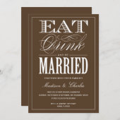 & BE MARRIED | AFBEELDINGSINVITATIE KAART (Voorkant / Achterkant)