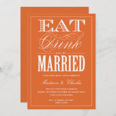 & BE MARRIED | AFBEELDINGSINVITATIE KAART (Voorkant / Achterkant)