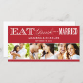 & BE MARRIED | BEWAREN VAN DE DATUM VAN AANKONDIGI SAVE THE DATE (Voorkant / Achterkant)