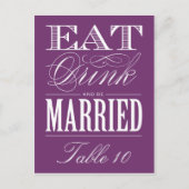 & BE MARRIED | TABEL NUMMER BRIEFKAART (Voorkant)