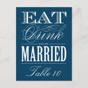 & BE MARRIED TABEL NUMMER BRIEFKAART