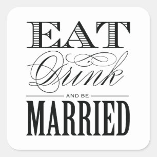 & BE MARRIED   VOORSTANDER STICKERS