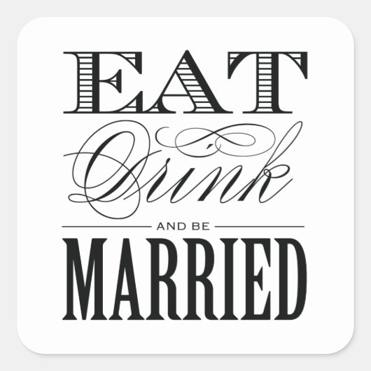 & BE MARRIED | VOORSTANDER STICKERS (Voorkant)