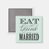 & BE MARRIED | WEDING MAGNET MAGNEET (Voorkant / Achterkant)