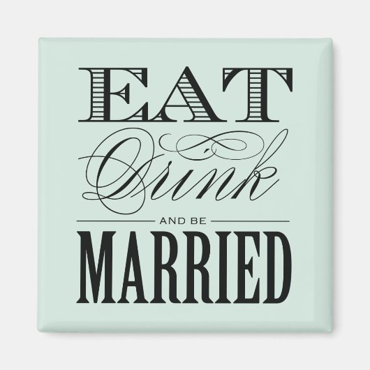 & BE MARRIED | WEDING MAGNET MAGNEET (Voorkant)