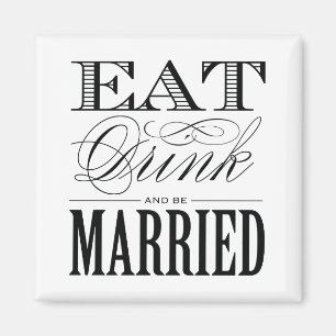 & BE MARRIED WEDING MAGNET MAGNEET