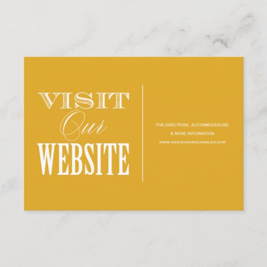 & BE MARRIED | WEDING WEBSITE-KAART INFORMATIEKAARTJE (Voorkant)