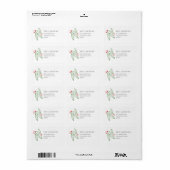 Be Merry Holiday Return Address Label (Full Sheet)