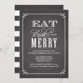 BE MERRY | VERZOEK VAN DE PARTIJ VAN HOLIDAAG KAART (Voorkant / Achterkant)