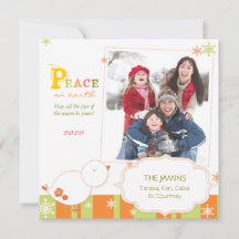 BE MERRY Winter Bird Holiday Photo Card