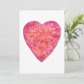 BE MIJN VALENTIJN - schilderij van de waterverf Feestdagenkaart (Staand voorkant)