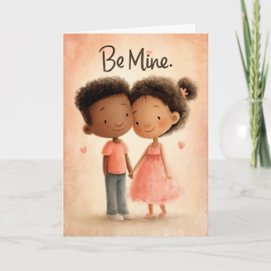 Be Mine Always Valentine Card Kaart (Voorkant)