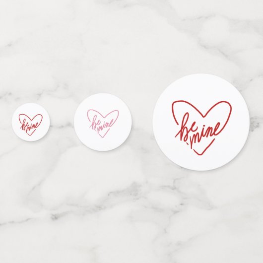 BE MINE CONFETTI  (Achterkanten)