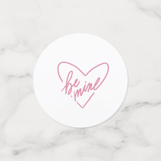 BE MINE CONFETTI  (Kleine voorkant)