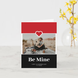 Be Mine Custom Photo Valentijnsdag Kaart