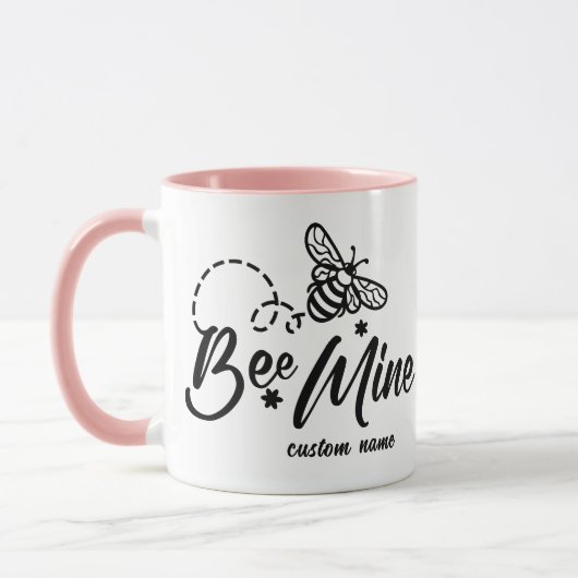 Be Mine Happy Valentines Day Mug - Romantic Mok (Links)