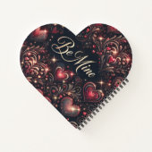 Be Mine Hearts ontwerp Notitieboek (Achterkant)