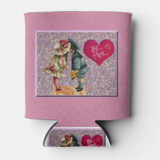 "Be Mine" Sweet Nostalgische Valentijn Blikjeskoeler (Voorkant)