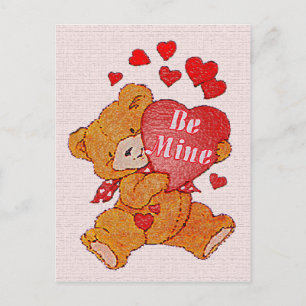 Be Mine Teddy Bear Valentijn Briefkaart