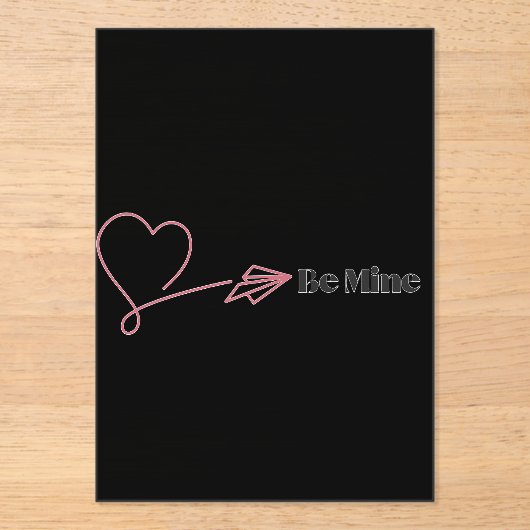 Be Mine: The Romantic Express Acryl Uitnodigingen (Voorkant)