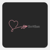 Be Mine: The Romantic Express Vierkante Sticker (Voorkant)