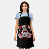 Be Mine Valentijn Engelse Bulldog Schort (Gedragen)