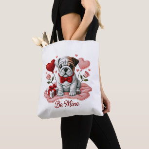 Be Mine Valentijn Engelse Bulldog Schouder Tas Ba